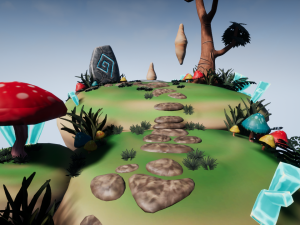 floating island 01 Modèle 3D