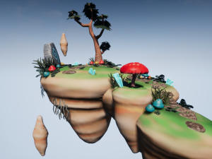floating island 01 Modèle 3D