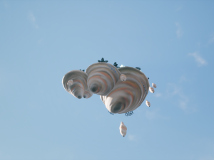 floating island 01 Modèle 3D
