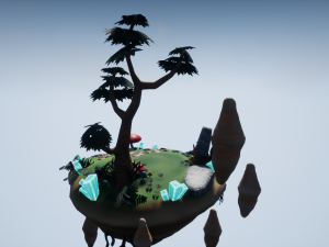 floating island 01 Modèle 3D