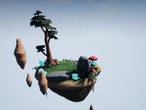 floating island 01 Modèle 3D