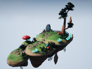 floating island 01 Modèle 3D