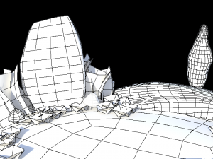floating island 01 Modèle 3D