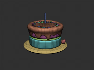 birthday cake 3D मॉडल
