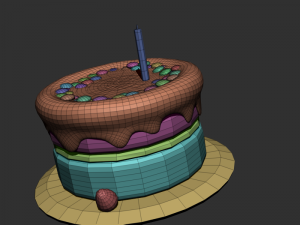 birthday cake 3D मॉडल