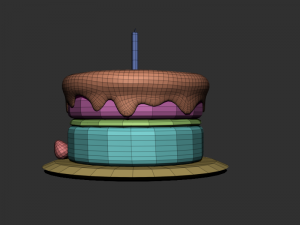 birthday cake 3D मॉडल
