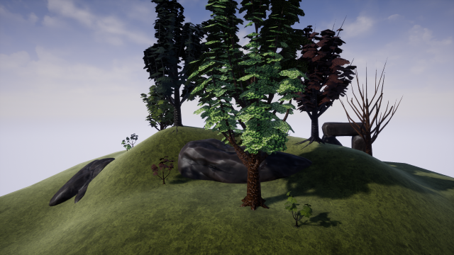 cartoon tree 01 3D Model .c4d .max .obj .3ds .fbx .stl .blend 