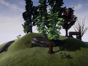 albero dei cartoni animati 01 Modello 3D