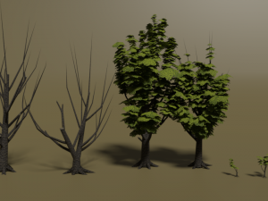 cartoon tree 01 3D Model