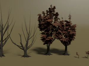 cartoon tree 01 3D Model