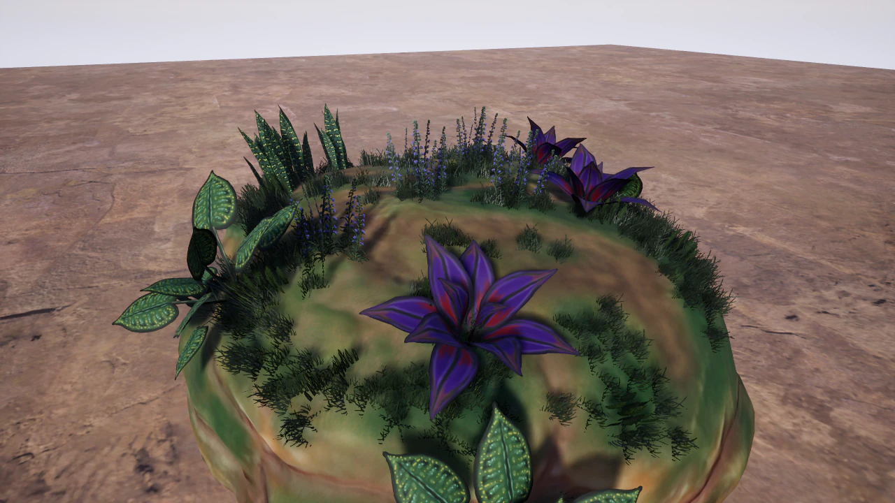 cartoon plants 01 3D Model .c4d .max .obj .3ds .fbx .stl .blend 