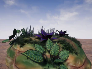 cartoon plants 01 3D Model