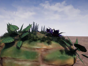 cartoon plants 01 3D Model