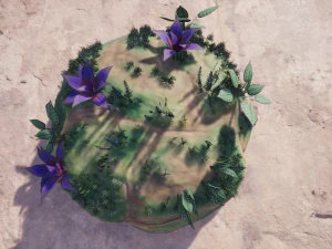 cartoon plants 01 3D Model