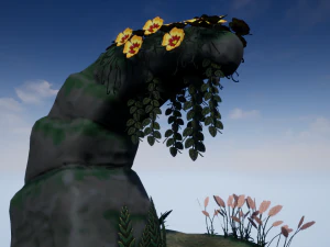 cartoon plants 02 3D Model