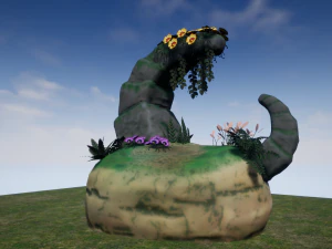 cartoon plants 02 3D Model