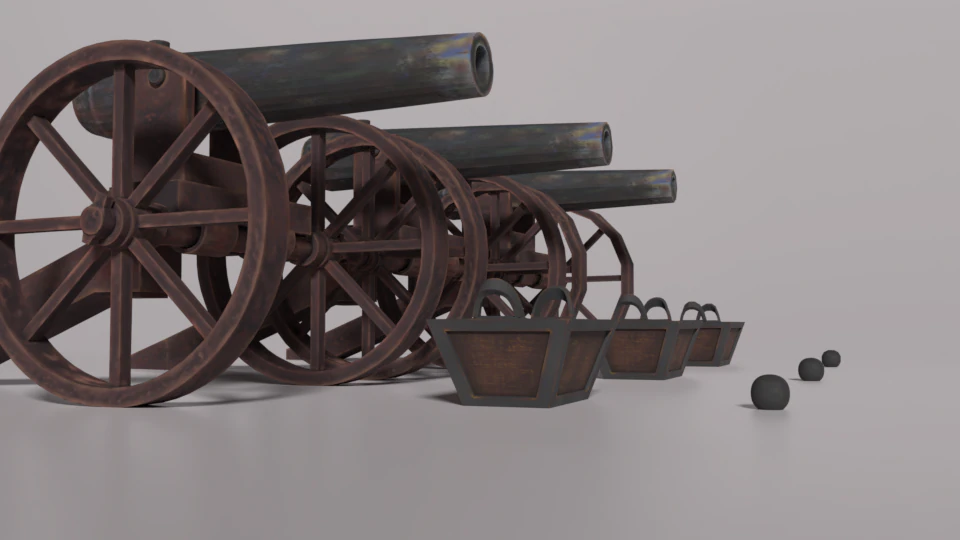 canh&atilde;o 01 Modelo 3D .c4d .max .obj .3ds .fbx .stl .blend 