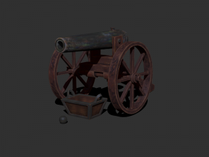 cannon 01 3D Model