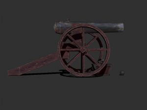cannon 01 3D Model