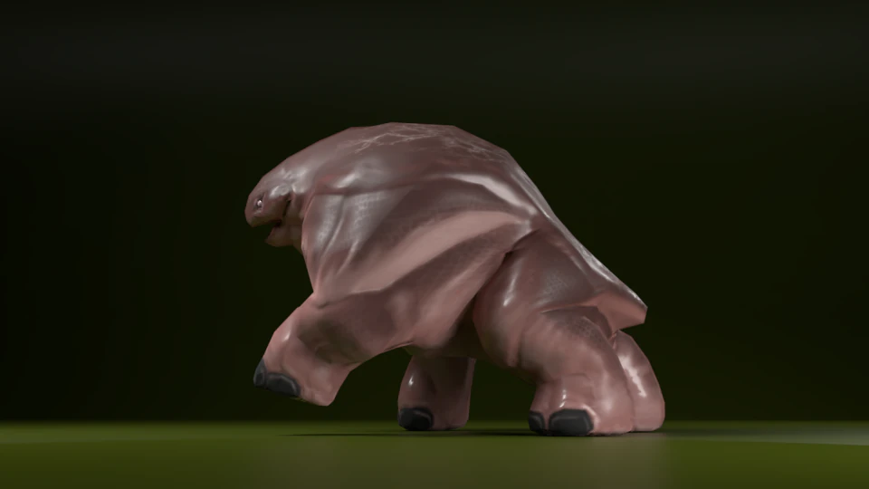 ヒポムット 3Dモデル .c4d .max .obj .3ds .fbx .stl .blend 