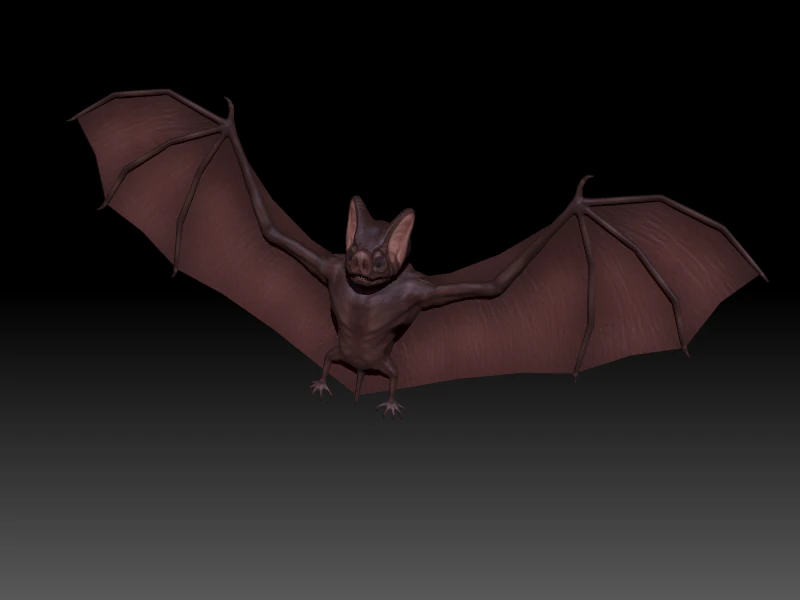 3d bat 3D Model .c4d .max .obj .3ds .fbx .stl .blend 