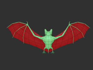 3d bat 3D Model