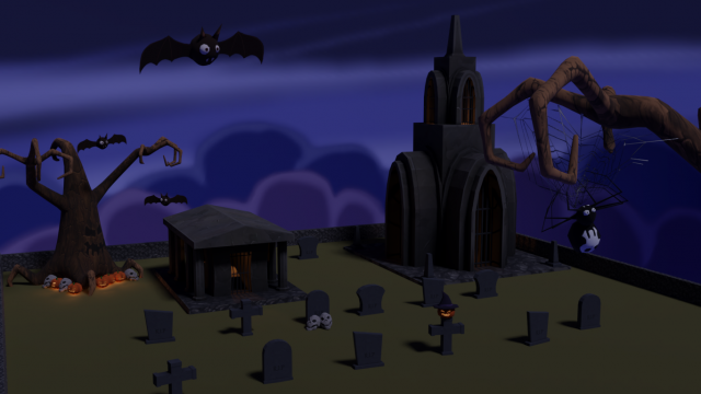 halloween pack 3D 模型 .c4d .max .obj .3ds .fbx .stl .blend 