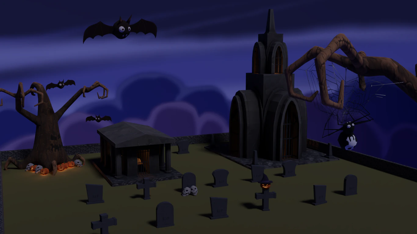 pacote de halloween Modelo 3D .c4d .max .obj .3ds .fbx .stl .blend 