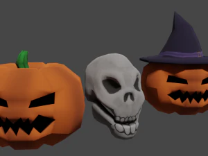 pacote de halloween Modelo 3D
