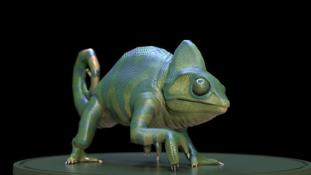 3d chameleon 3D Model .c4d .max .obj .3ds .fbx .stl .blend 