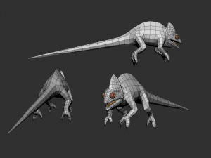 3d chameleon 3D Model