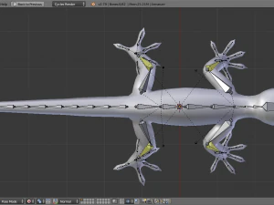 3d gecko 3D Model