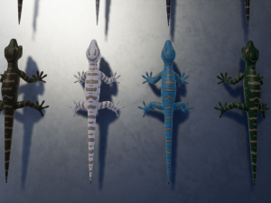 3d gecko 3Dモデル