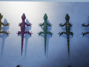3d gecko 3Dモデル