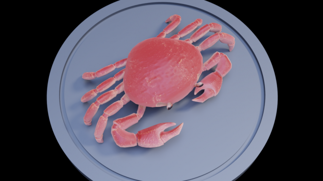 3d crab 3D 모델 .c4d .max .obj .3ds .fbx .stl .blend 
