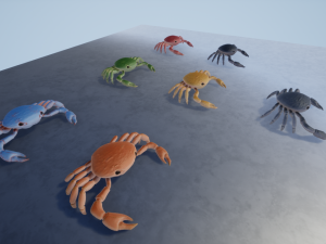 3d crab 3D 모델