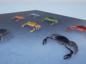 3d crab 3D 모델