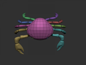 3d crab 3D 모델