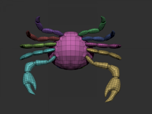 3d crab 3D 모델