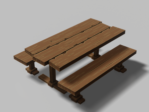 table set 01 3D Model