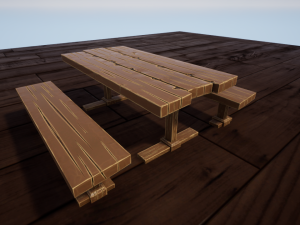 table set 01 3D 모델