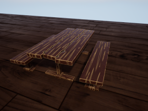 table set 01 3D 모델