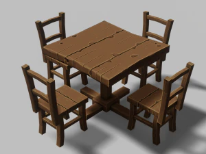 table set 03 3D Model