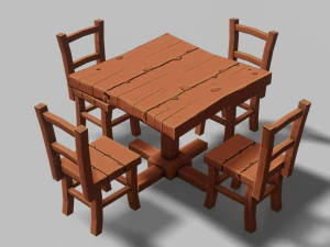 table set 03 3D Model