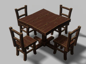 table set 03 3D Model