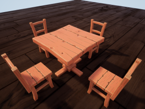 table set 03 3D 模型