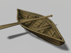 simple boat 01 3D Model
