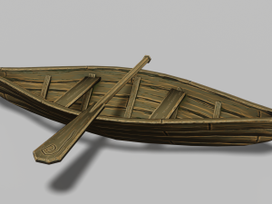 simple boat 01 3Dモデル
