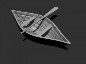 simple boat 01 3Dモデル