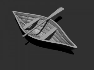 simple boat 01 3D Model